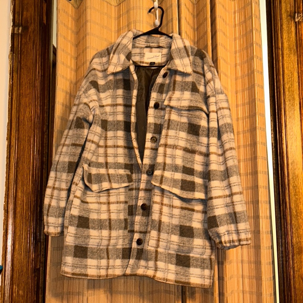 Universal Thread Brown Plaid Shacket